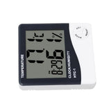 Mini Digital Thermometer Hygrometer Clock Indoor Room Temperature Humidity Gauge Meter Monitor - Extra Image