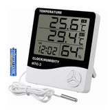Digital Hygrometer Thermometer Home Temperature Humidity Monitor with External Waterproof Probe for Indoor Outdoor