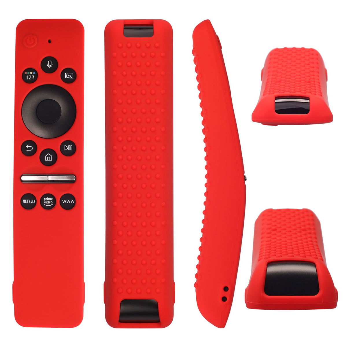 Silicone Protective Cover Case for Samsung Smart TV Remote Control BN59 01259E 1259B 1312A 1312B Red