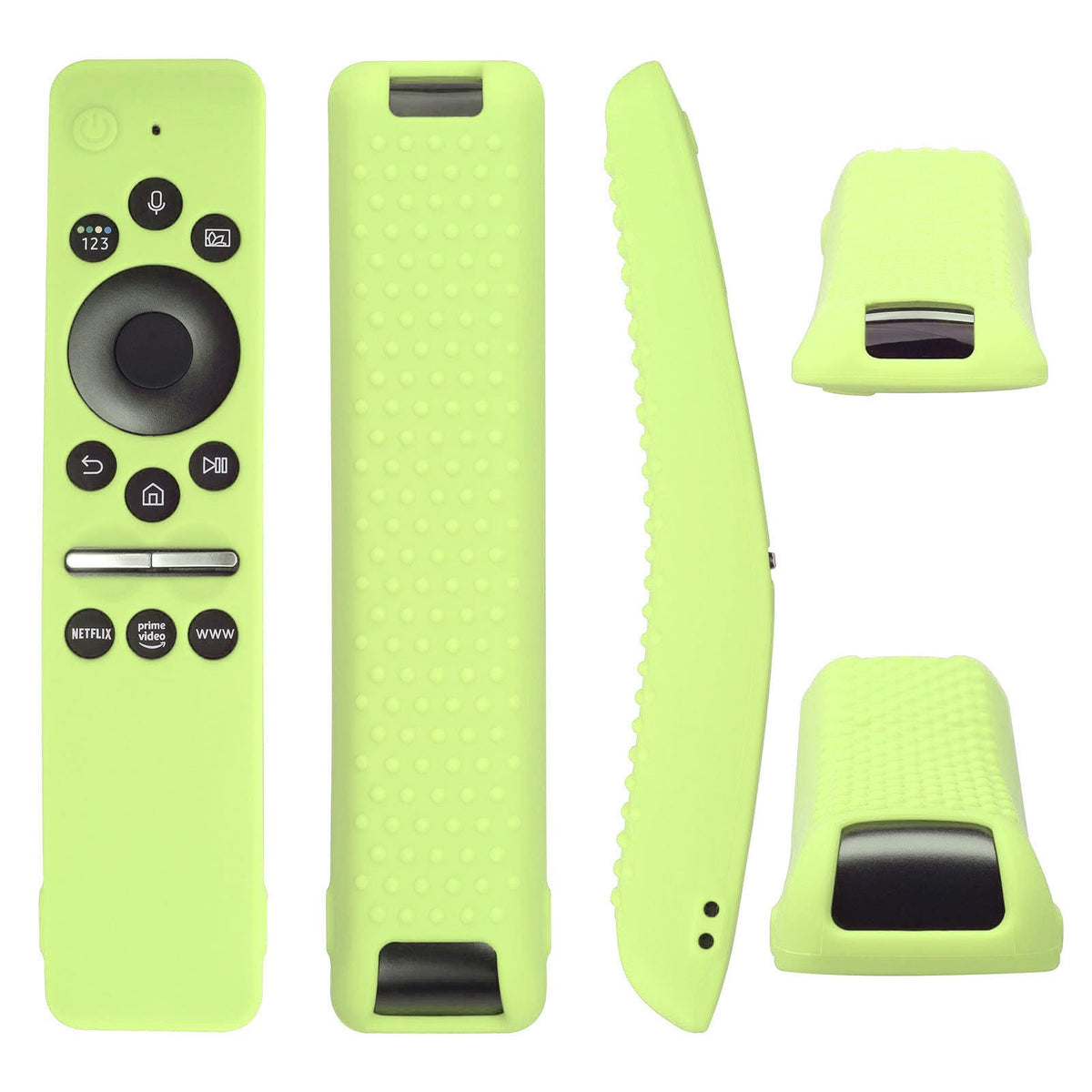 Silicone Protective Cover Case for Samsung Smart TV Remote Control BN59 01259E 1259B 1312A 1312B Fluorescent Green