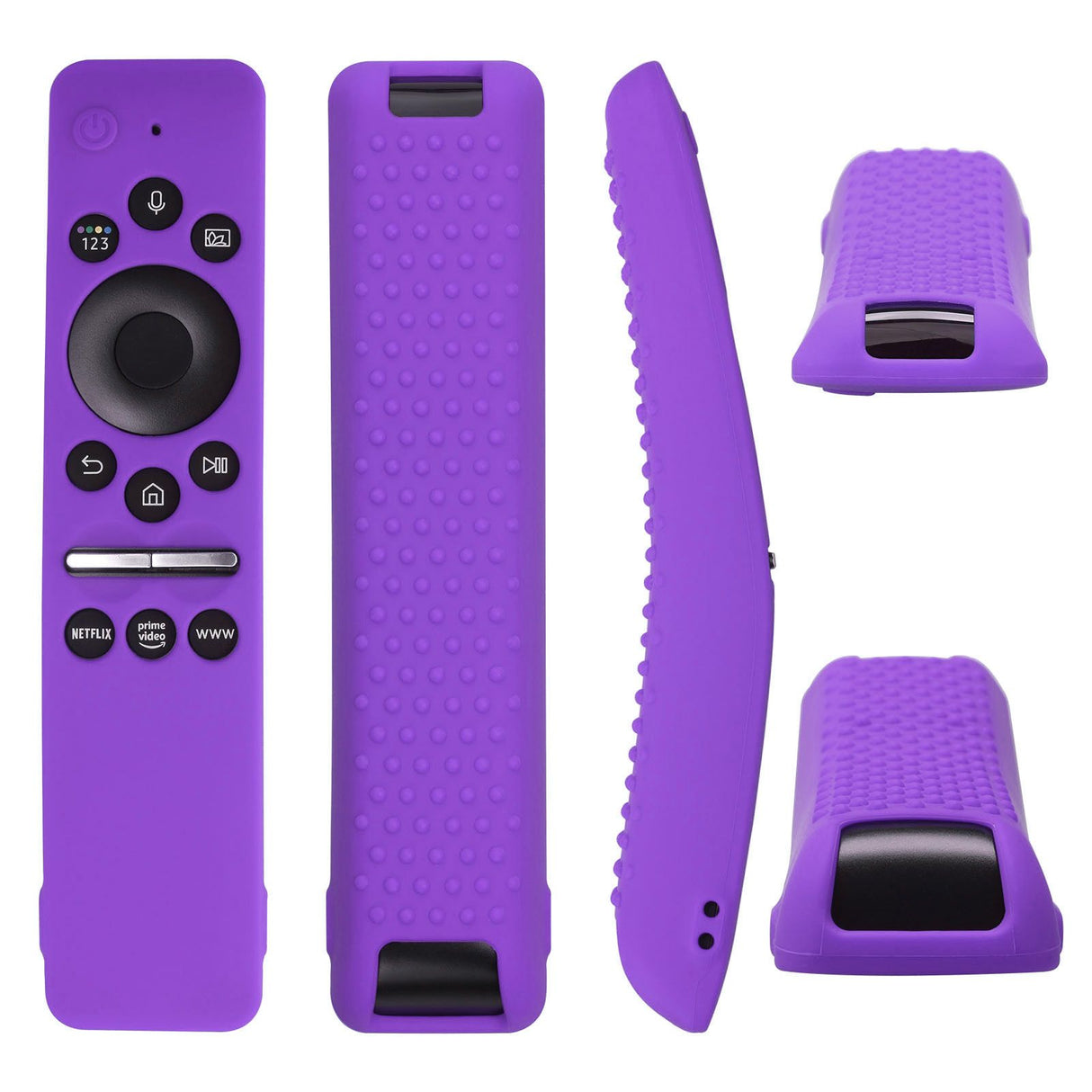 Silicone Protective Cover Case for Samsung Smart TV Remote Control BN59 01259E 1259B 1312A 1312B Purple