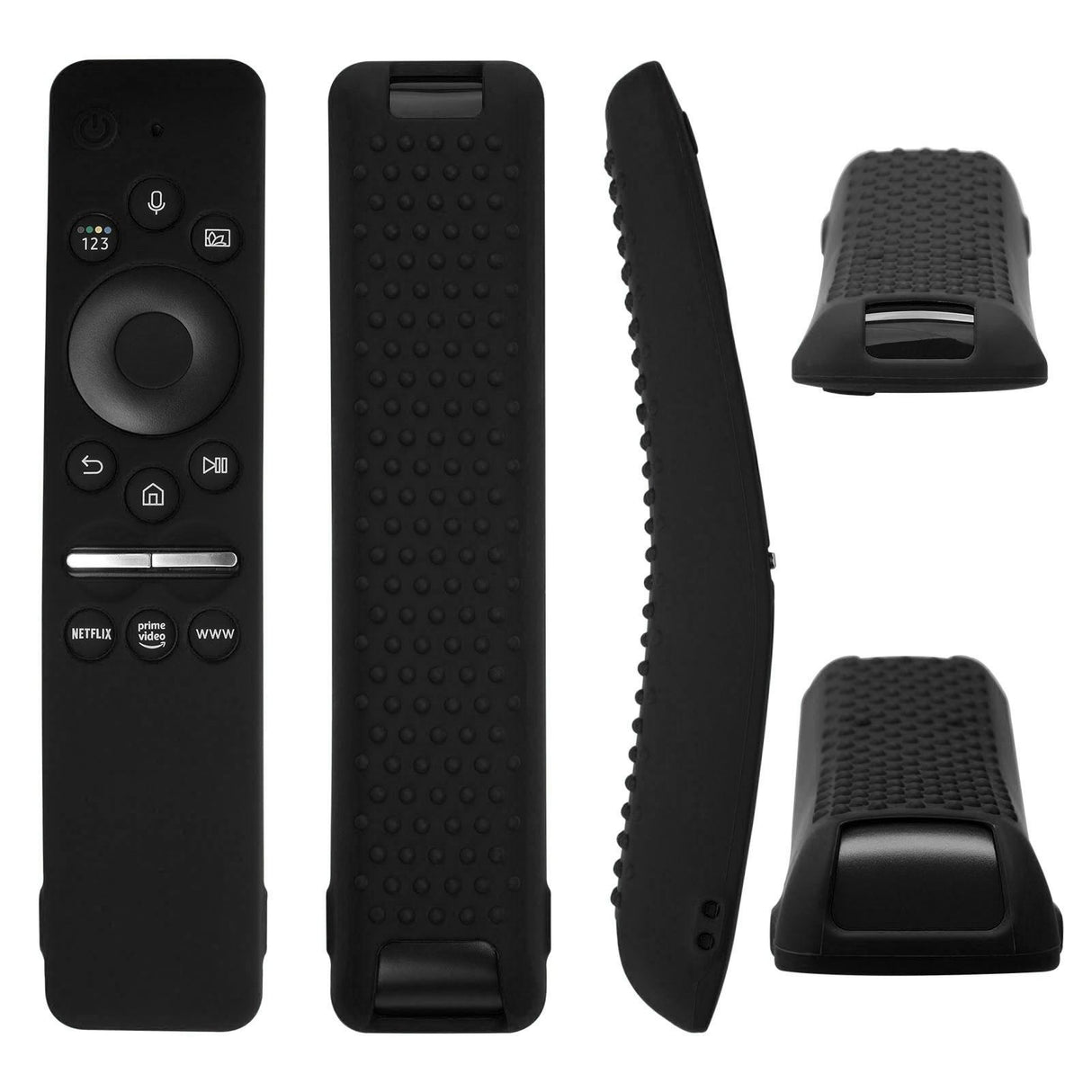 Silicone Protective Cover Case for Samsung Smart TV Remote Control BN59 01259E 1259B 1312A 1312B Black