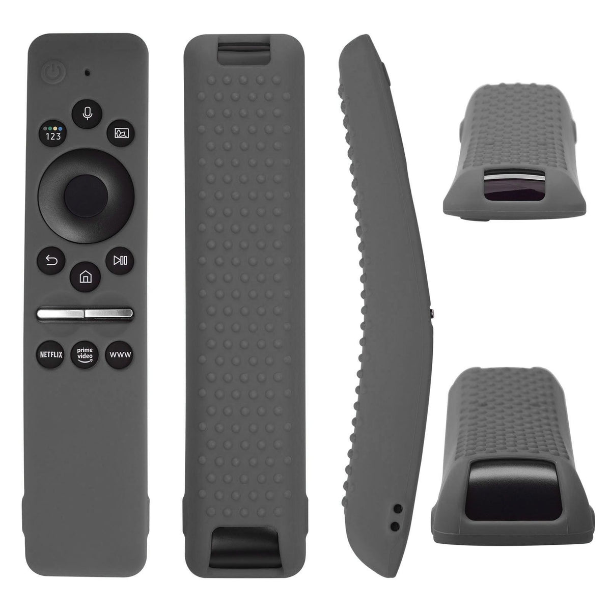 Silicone Protective Cover Case for Samsung Smart TV Remote Control BN59 01259E 1259B 1312A 1312B Gray