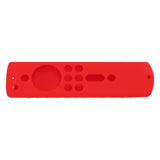 Silicone Protective Case for Fire TV Stick 4K 2018 Remote Control Shockproof Anti Slip Protective Cover Red - 45-Degree Angle