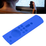 Silicone Protective Case for Fire TV Stick 4K 2018 Remote Control Shockproof Anti Slip Protective Cover Blue