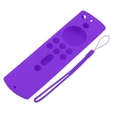 Silicone Protective Case for Fire TV Stick 4K 2018 Remote Control Shockproof Anti Slip Protective Cover Purple