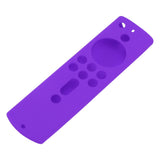 Silicone Protective Case for Fire TV Stick 4K 2018 Remote Control Shockproof Anti Slip Protective Cover Purple - Front View