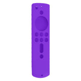 Silicone Protective Case for Fire TV Stick 4K 2018 Remote Control Shockproof Anti Slip Protective Cover Purple