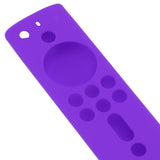 Silicone Protective Case for Fire TV Stick 4K 2018 Remote Control Shockproof Anti Slip Protective Cover Purple - Extra Image