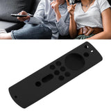 Silicone Protective Case for Fire TV Stick 4K 2018 Remote Control Shockproof Anti Slip Protective Cover Black