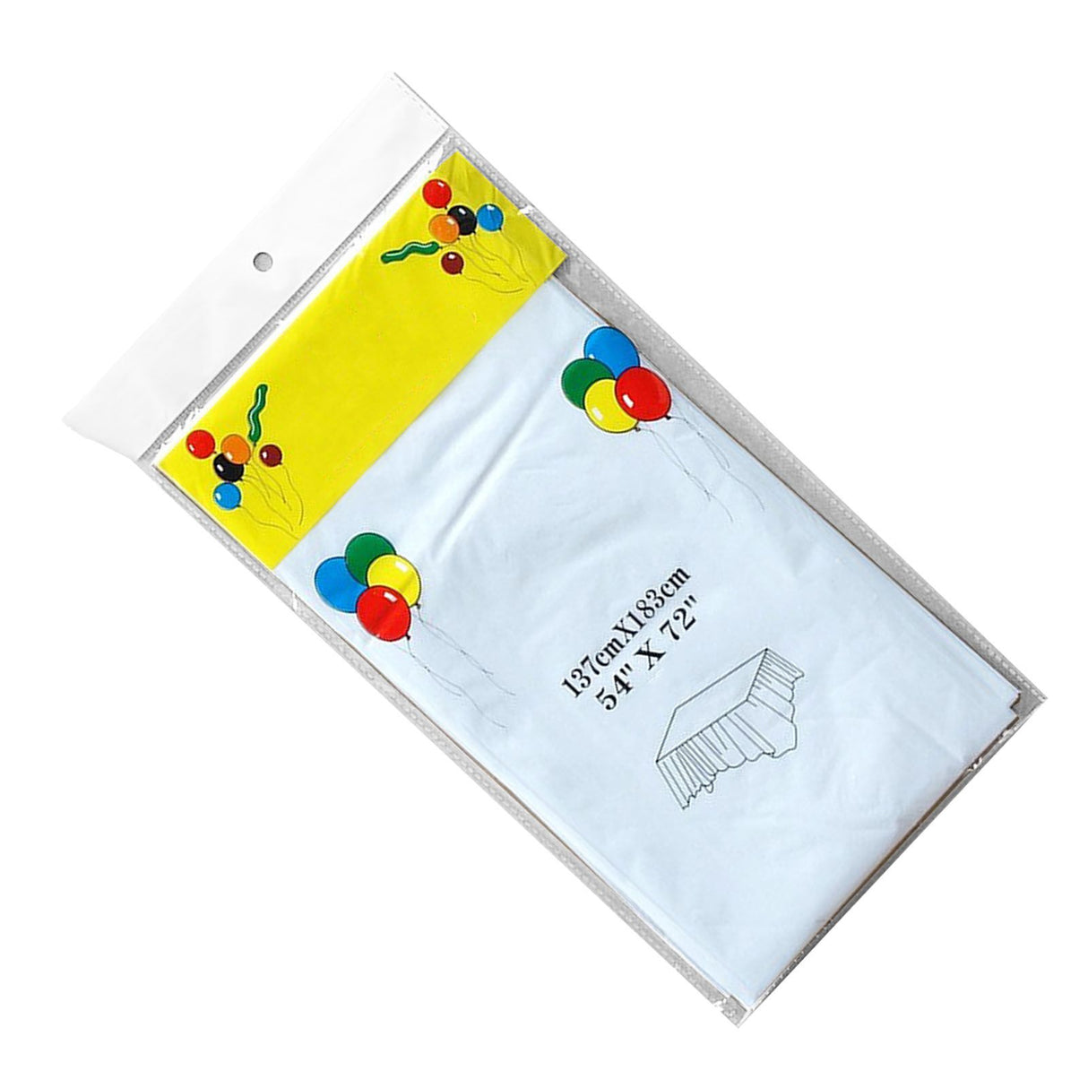 5Pcs Disposable Tablecloth White 137x183cm PE Protective Table Cloth for Wedding Party Tablecloth