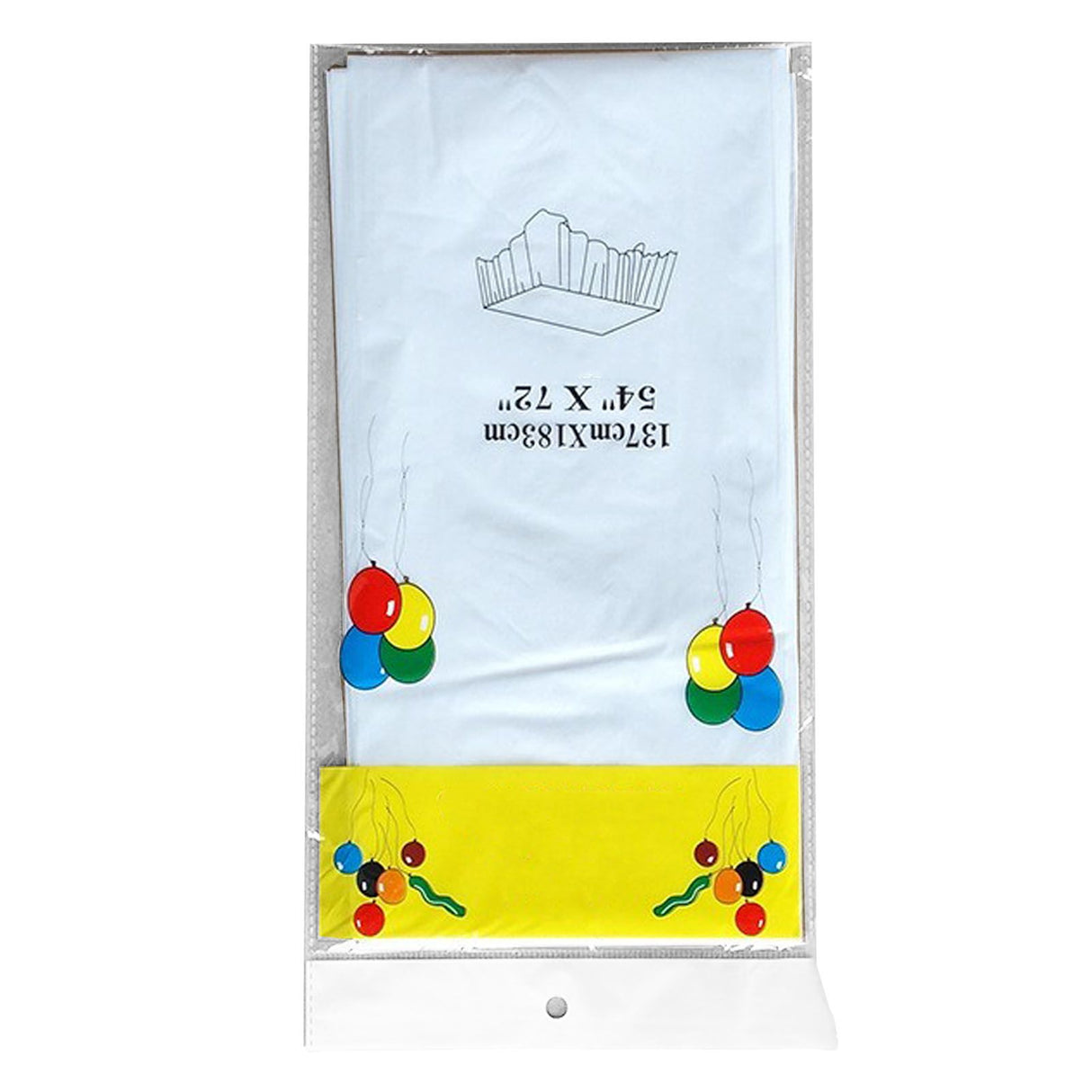5Pcs Disposable Tablecloth White 137x183cm PE Protective Table Cloth for Wedding Party Tablecloth