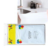 5Pcs Disposable Tablecloth White 137x183cm PE Protective Table Cloth for Wedding Party Tablecloth - Rear View