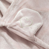 Hooded Blanket Wearable Polyester Plush Rabbit Ear Hooded Blanket Throw Soft Warm Blanket for Home Pink Large