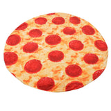 Pizza Blanket for Adults and Kids Soft Flannel Throw Blanket Comfortable Vivid Funny Food Throw for Home