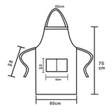 6pcs Waterproof Apron Lightweight Black Apron with Two Pockets for Mens Women for Housework Cooking