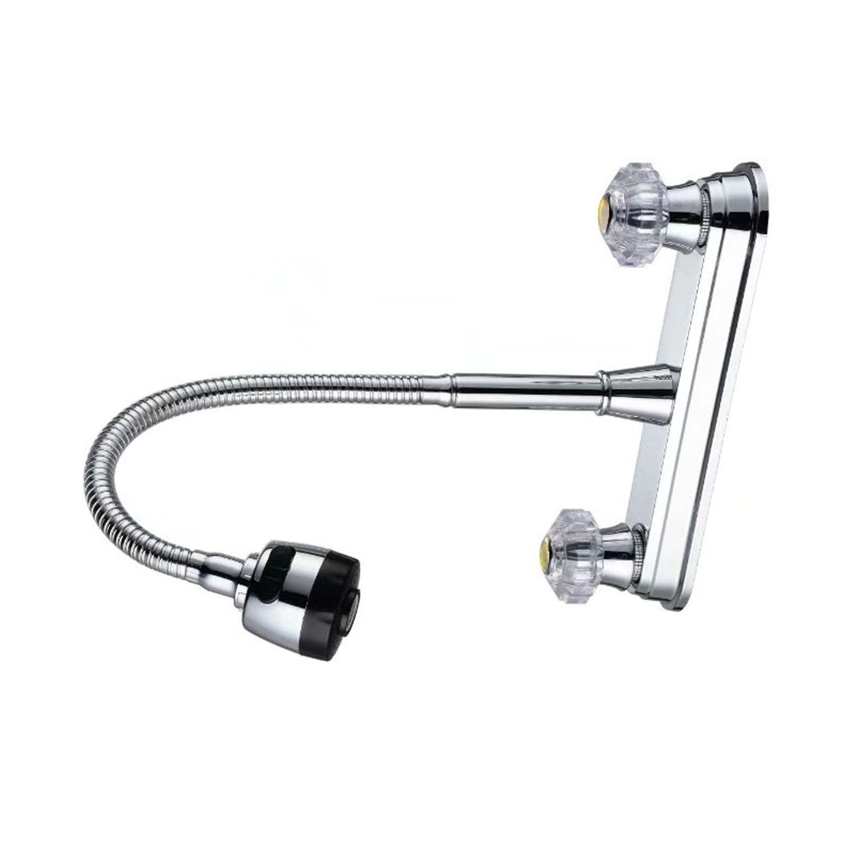 Kitchen Sink Faucet with Pull Down Sprayer Cold and Hot Water Brushed Stainless Steel Faucet Water Tap