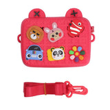 Cartoon Camera Shoulder Bags Children's Camera Protector Bag for Kids Birthday Gift Red