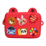 Cartoon Camera Shoulder Bags Children's Camera Protector Bag for Kids Birthday Gift Red