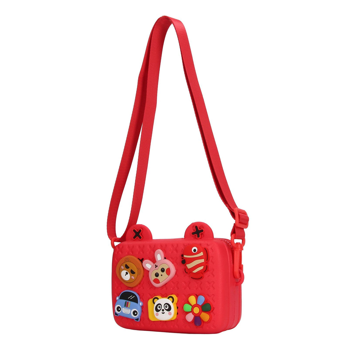Cartoon Camera Shoulder Bags Children's Camera Protector Bag for Kids Birthday Gift Red