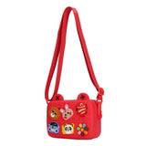 Cartoon Camera Shoulder Bags Children's Camera Protector Bag for Kids Birthday Gift Red