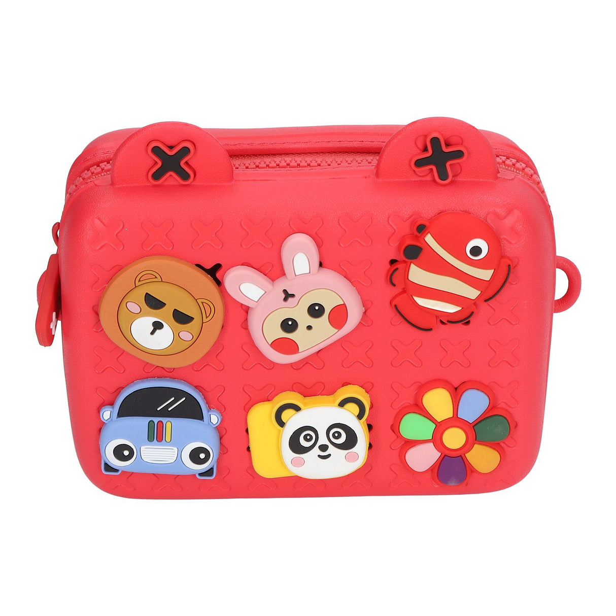 Cartoon Camera Shoulder Bags Children's Camera Protector Bag for Kids Birthday Gift Red
