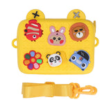 Cartoon Camera Shoulder Bags Children's Camera Protector Bag for Kids Birthday Gift Yellow