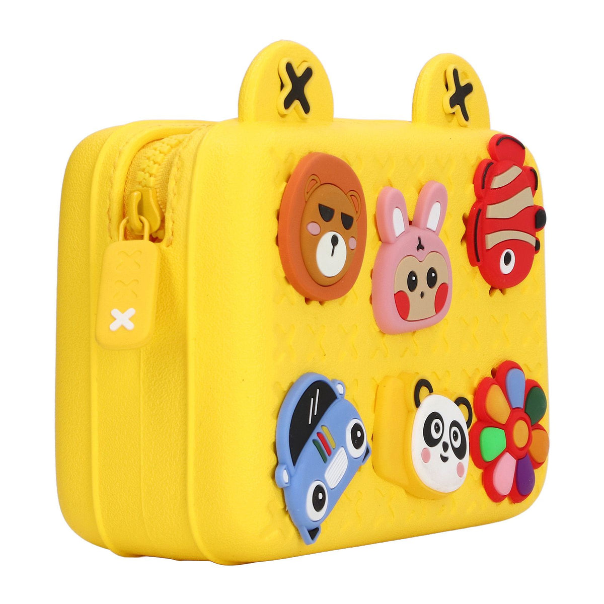 Cartoon Camera Shoulder Bags Children's Camera Protector Bag for Kids Birthday Gift Yellow
