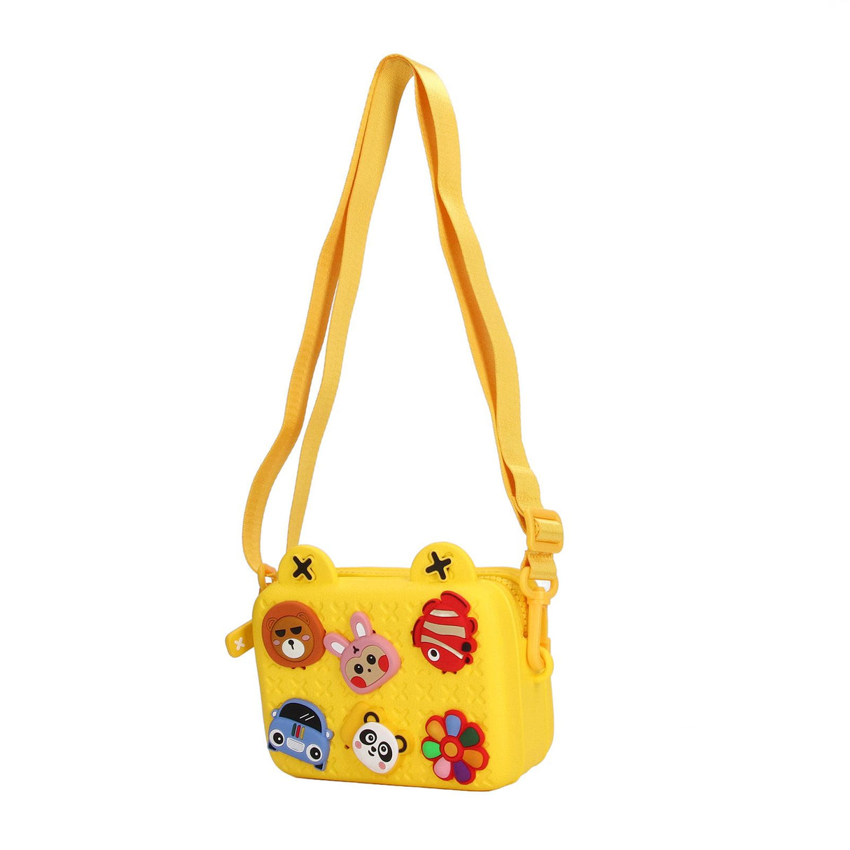 Cartoon Camera Shoulder Bags Children's Camera Protector Bag for Kids Birthday Gift Yellow