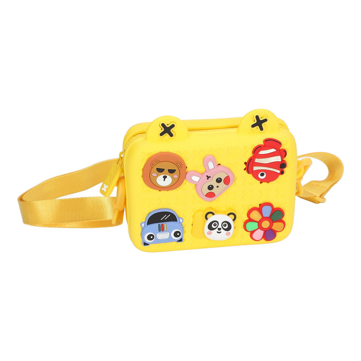 Cartoon Camera Shoulder Bags Children's Camera Protector Bag for Kids Birthday Gift Yellow