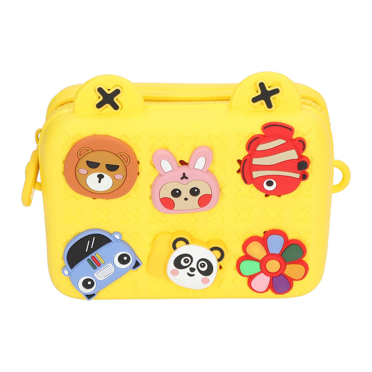 Cartoon Camera Shoulder Bags Children's Camera Protector Bag for Kids Birthday Gift Yellow