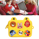 Cartoon Camera Shoulder Bags Children's Camera Protector Bag for Kids Birthday Gift Yellow