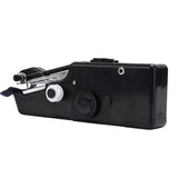 Handheld Sewing Machine Smoothing Stitching Portable Electric Sewing Tool for Home Travel Black - Side View