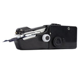 Handheld Sewing Machine Smoothing Stitching Portable Electric Sewing Tool for Home Travel Black - Top-Down View
