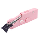 Handheld Sewing Machine Smoothing Stitching Portable Electric Sewing Tool for Home Travel Pink
