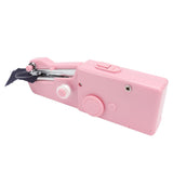 Handheld Sewing Machine Smoothing Stitching Portable Electric Sewing Tool for Home Travel Pink