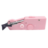 Handheld Sewing Machine Smoothing Stitching Portable Electric Sewing Tool for Home Travel Pink
