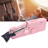 Handheld Sewing Machine Smoothing Stitching Portable Electric Sewing Tool for Home Travel Pink - Extra Image