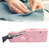Handheld Sewing Machine Smoothing Stitching Portable Electric Sewing Tool for Home Travel Pink - Extra Image