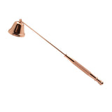 Candle Snuffer Bell Shaped Iron Electroplating Candle Extinguisher for Home Candle Tool Rose Gold
