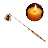 Candle Snuffer Bell Shaped Iron Electroplating Candle Extinguisher for Home Candle Tool Rose Gold