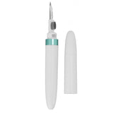 Bluetooth Earbuds Cleaning Pen Multifunction Wireless Earphones Cleaning Tool with Soft Brush for Camera Mobile Phone Green - Top-Down View