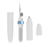 Bluetooth Earbuds Cleaning Pen Multifunction Wireless Earphones Cleaning Tool with Soft Brush for Camera Mobile Phone Blue - Side View