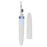 Bluetooth Earbuds Cleaning Pen Multifunction Wireless Earphones Cleaning Tool with Soft Brush for Camera Mobile Phone Blue - Top-Down View