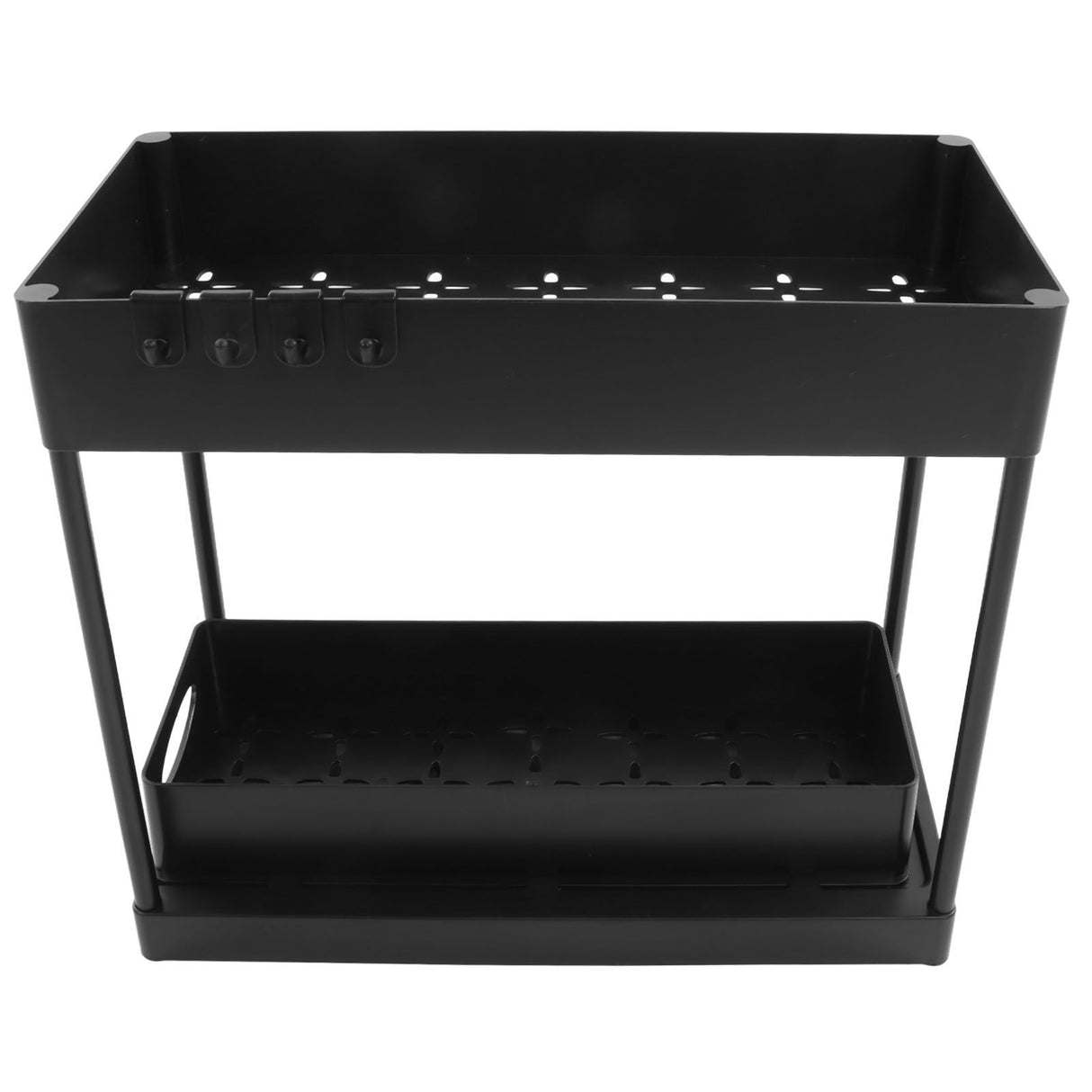 Under Sink Organizers Large Capacity Slide Out Storage Baskets for Bathrooms Kitchens Closets Laundry Rooms Offices Black
