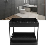 Under Sink Organizers Large Capacity Slide Out Storage Baskets for Bathrooms Kitchens Closets Laundry Rooms Offices Black