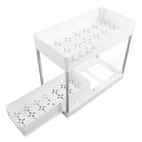 Under Sink Organizers Large Capacity Slide Out Storage Baskets for Bathrooms Kitchens Closets Laundry Rooms Offices White