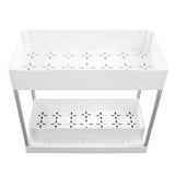 Under Sink Organizers Large Capacity Slide Out Storage Baskets for Bathrooms Kitchens Closets Laundry Rooms Offices White