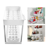 Slide Out Storage Baskets ABS Under Sink Organizer Cabinet Sliding Drawers for Kitchen Bathroom Cosmetic Storage White