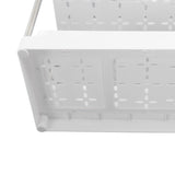 Slide Out Storage Baskets ABS Under Sink Organizer Cabinet Sliding Drawers for Kitchen Bathroom Cosmetic Storage White